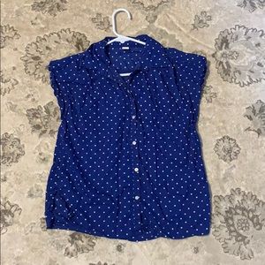 Old Navy Polka Dot Blouse